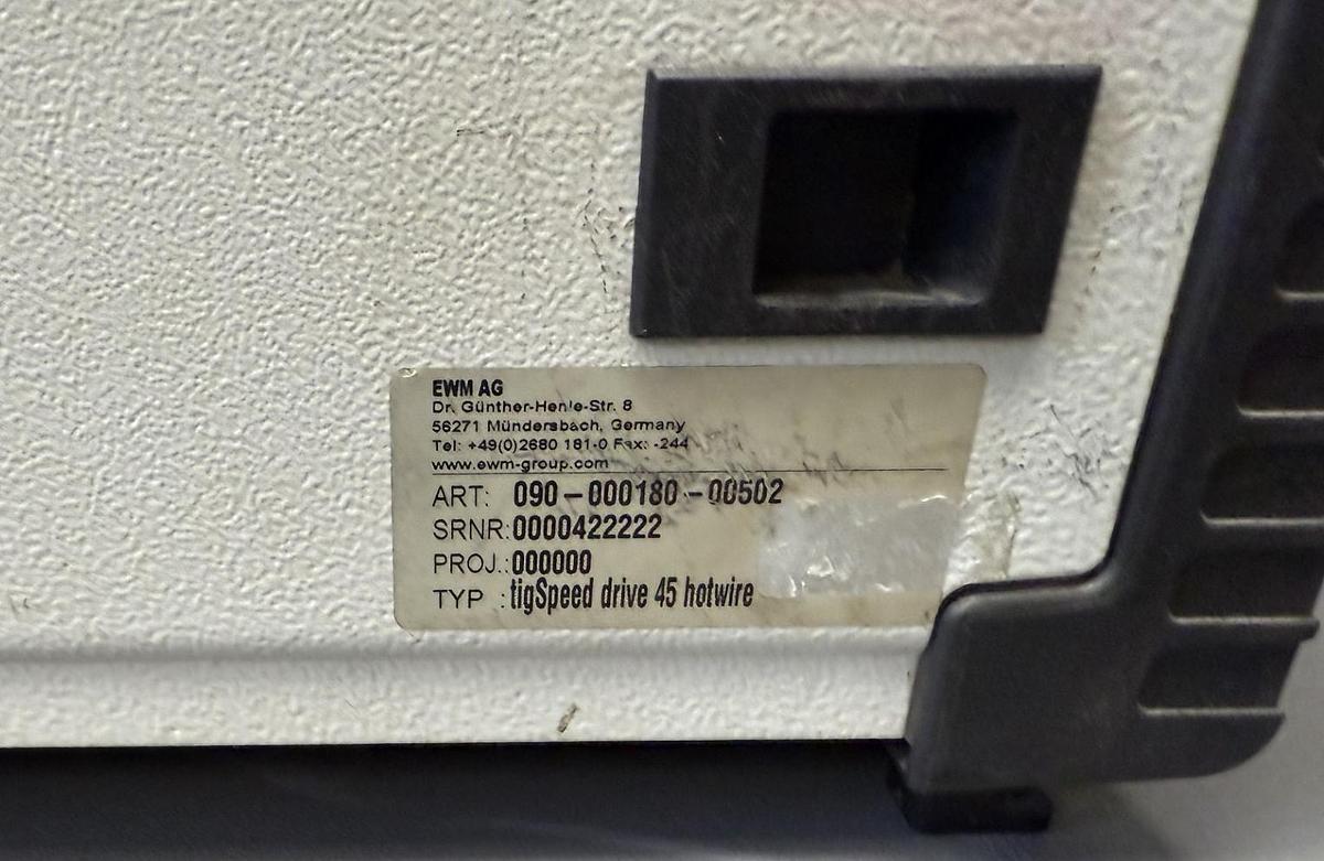 Used EMW TigSpeed continuous drive 45 hotwire 