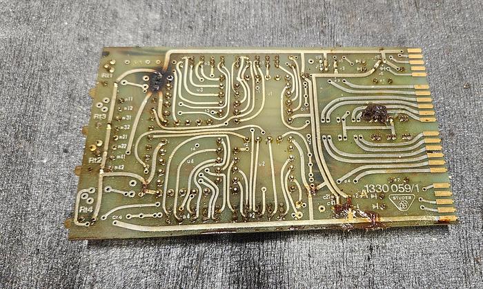Parts Only Studer PC Print Board 1330059/1 - For Parts Only - GHB-44