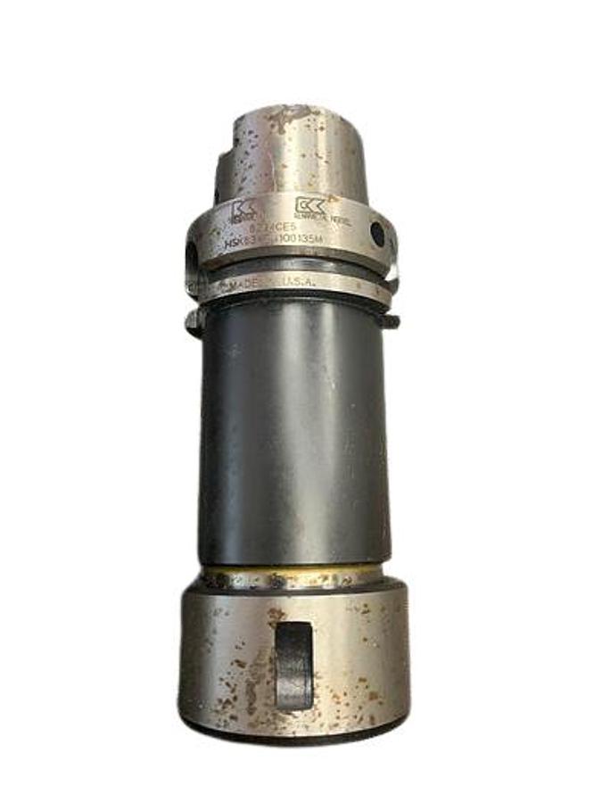 Used Kennametal HSK63ATG100135M Collet Chuck 