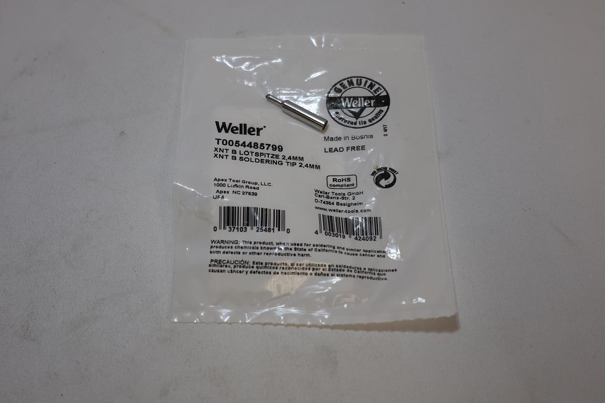 Genuine Weller Soldering Tips Lot of 2 LT33CP & XNTB New OEM