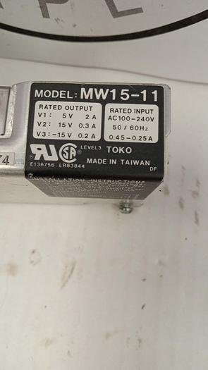 Used Toko MW15-11 Power Supply GHB9