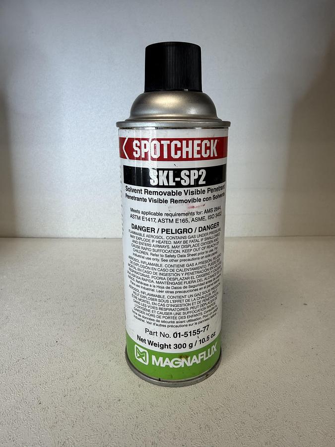 Used Magnaflux Spotcheck SKL-SP2 Solvent Removable Visible Penetrant GHGC