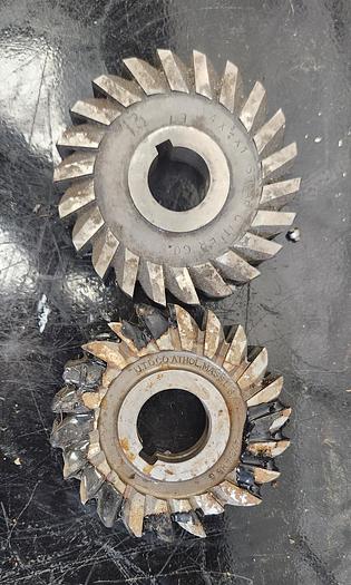 Used 4” x 3/4” x 1-1/4” STRAIGHT SIDE MILLING CUTTER - LOT of 2 - GHB-49