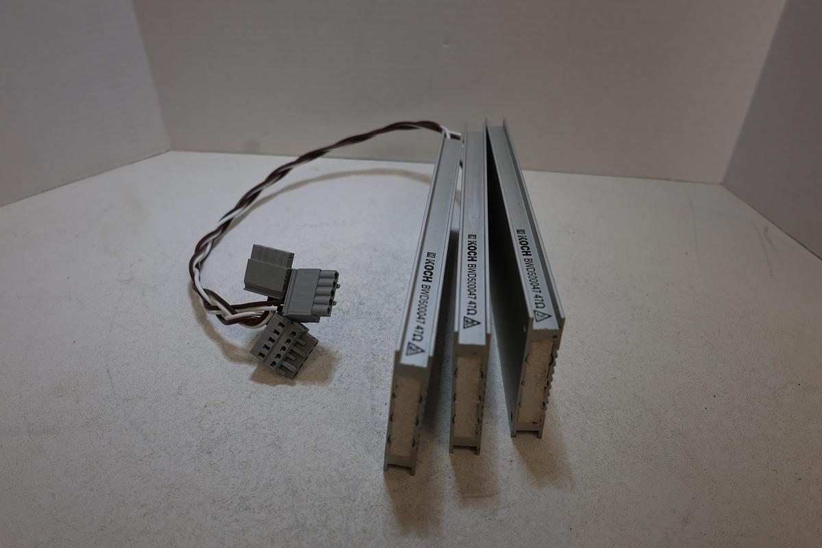 Used Lot of 3 KOCH BWD500047 47Ω 200W Power Resistors w/ Connectors Used