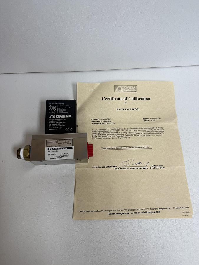 Used Omega Flow Meter FMA-1613A 