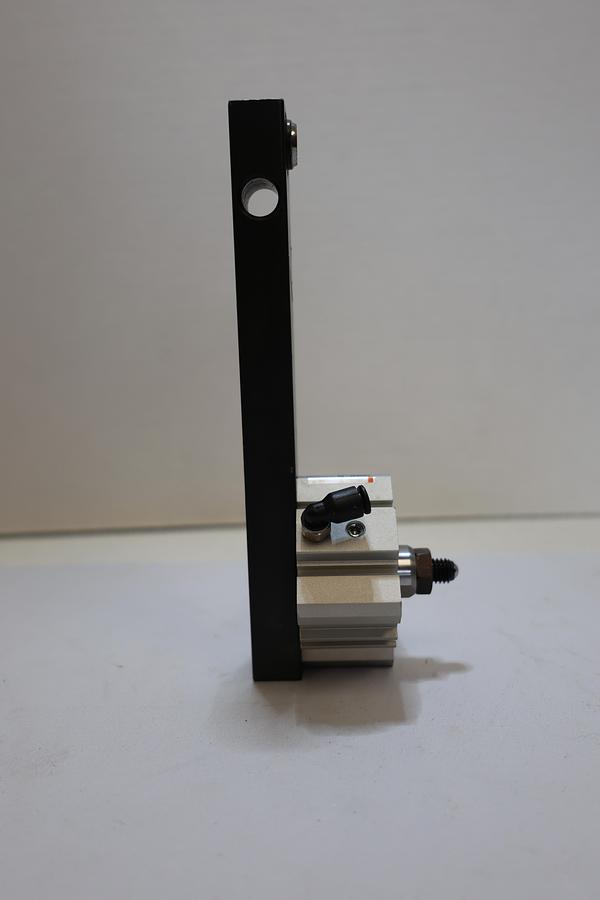 Used SMC CQ2B32-5S Compact Pneumatic Cylinder w/ Lever Arm Assembly
