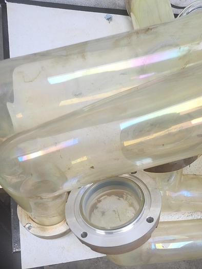 Used Lot of 4-CNC Laser C02 Glass Tubes - 55mm Dia - 90 degree turns - GHB-85