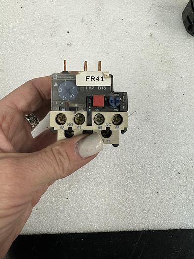 Used TELEMECANIQUE LR2D1306 THERMAL OVERLOAD RELAY 600V GHA-158-C3