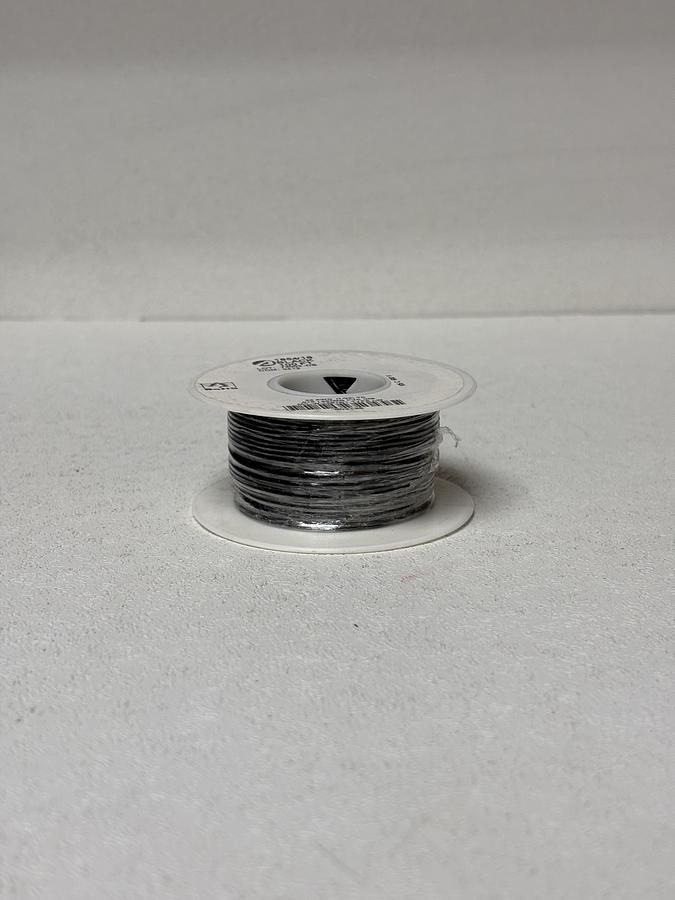 Used MIL-SPEC 24 AWG Hookup Wire – Black – 100 ft Spool – MIL-W-16878/1 Type LW GHA-86