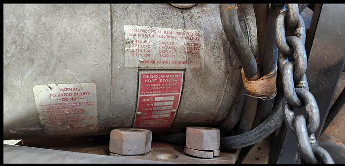 Used CM Lodestar 2 Ton Model R Electric Chain Hoist 8 FPM 208-240/440-480V - GHA-UP
