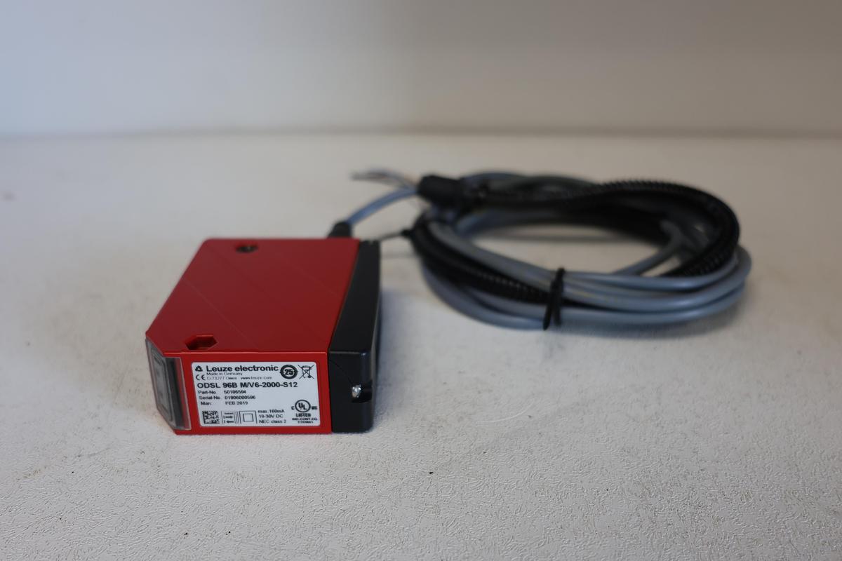 Used Leuze Electronic ODSL 96B M/V6-2000-S12 Optical Distance Sensor P/N 50106594 GHA-161