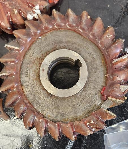 Used Lot of 3 - Used - 4" Diam. Milling Cutter - Staggered & Straight - GHB-46