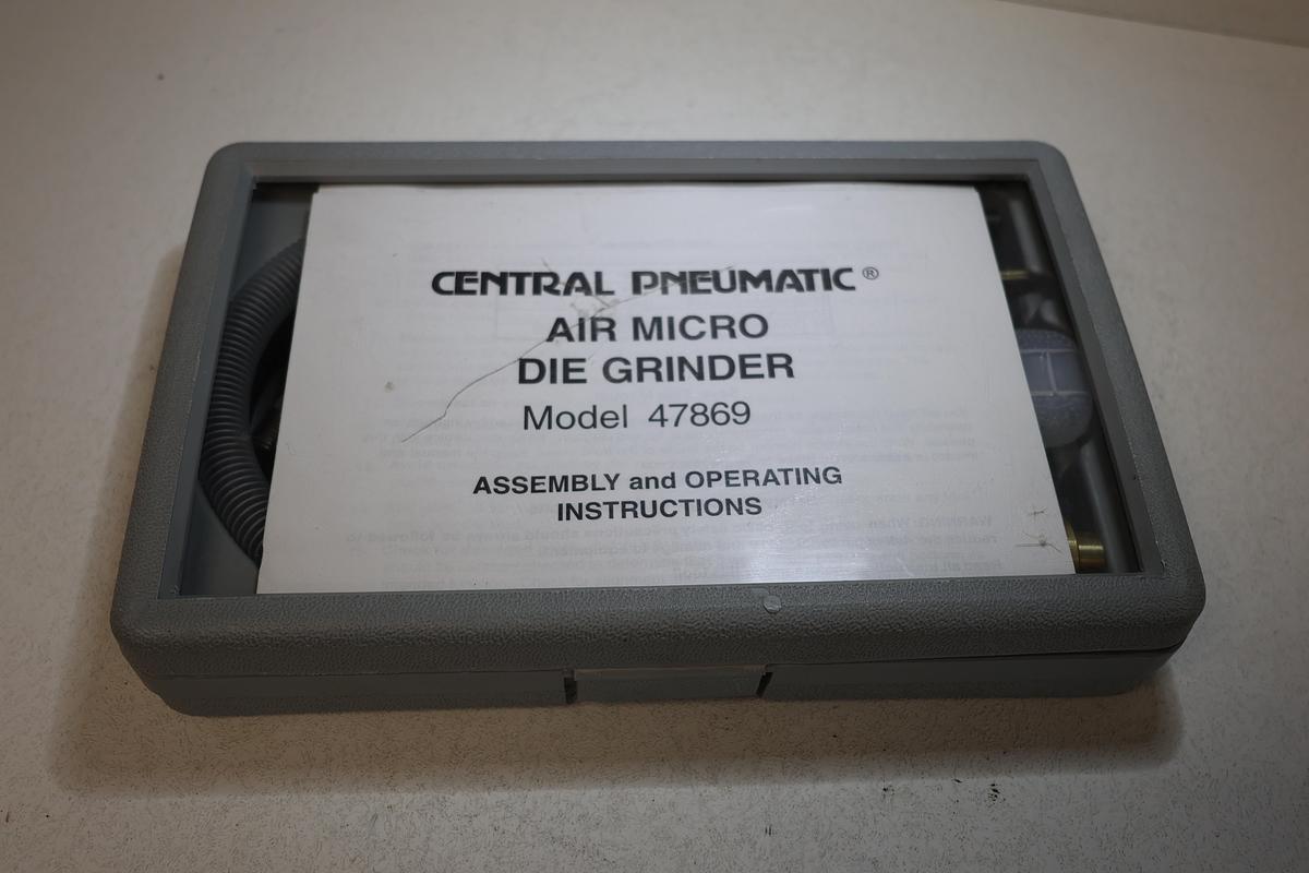 Used Central Pneumatic Air Micro die grinder model 47869