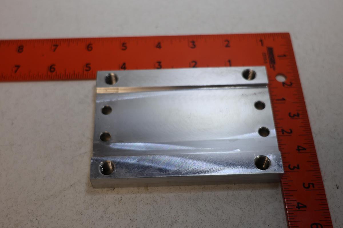 Used Aluminum Mounting Plate 1/2" Thick Linear Motion Pneumatic Cylinder SMC Metal Work GHA-186