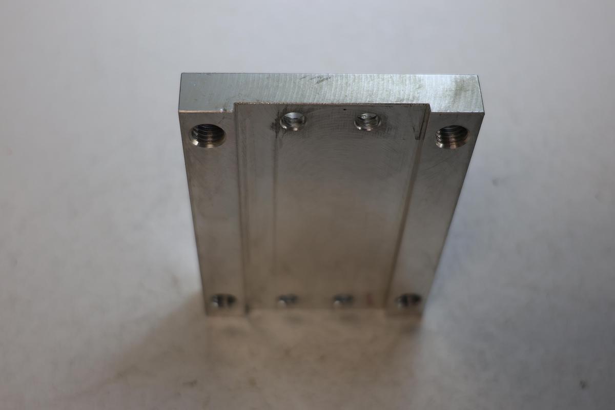 Used Aluminum Mounting Plate 1/2" Thick Linear Motion Pneumatic Cylinder SMC Metal Work GHA-186