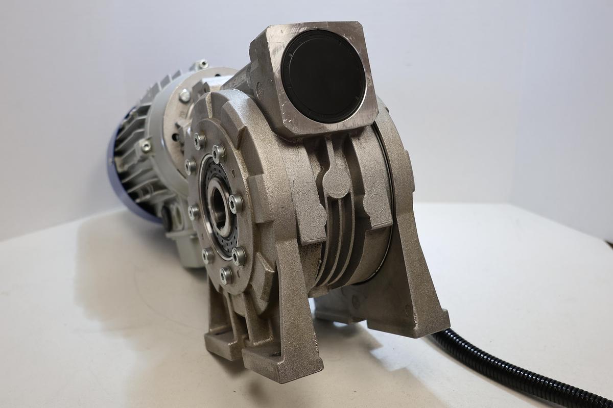 Used MT Motori TN80C4 1.3HP Motor Varvel SRS070 100:1 Worm Gearbox Used