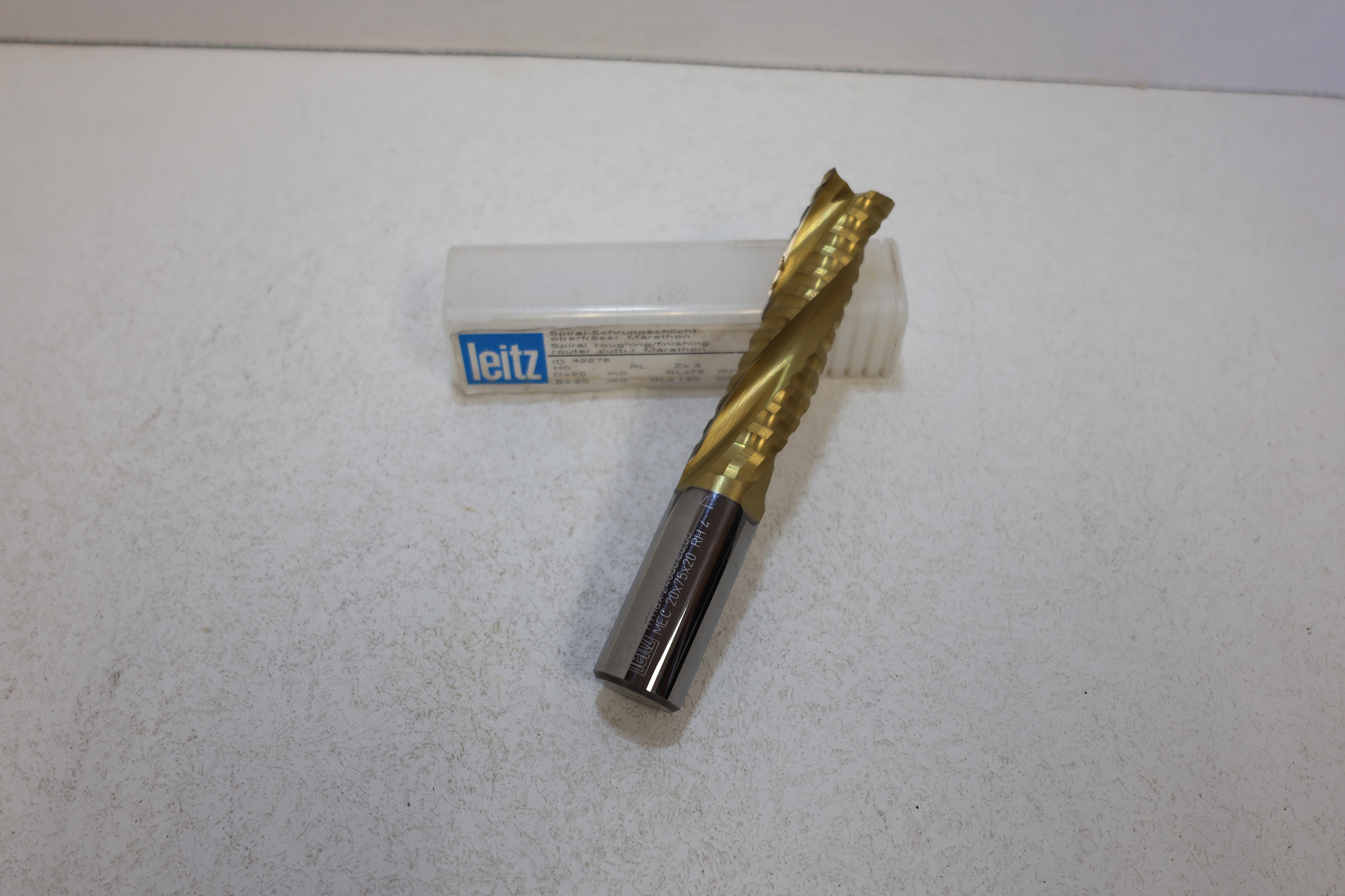 Used Leitz Marathon 20mm Spiral Roughing Finishing Router Bit Z3 HC NEW