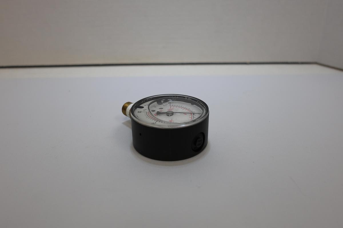 Used NOSHOK Liquid Filled Compound Pressure Vacuum Gauge -30 inHg to 30 PSI