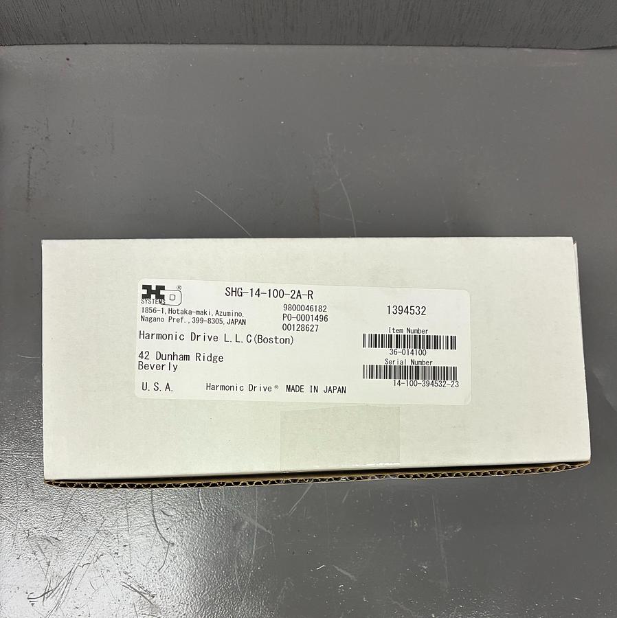 Used Harmonic Drive CSD-14-100-2A-R Precision Gear Set – New / Unused GHC-45