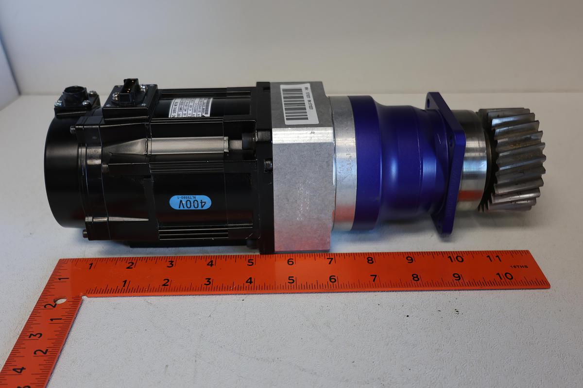 Used Yaskawa SGMGV-05D3W-YG13 Wittenstein SP075S-MF1-10-0E1-2S W/ Spur gear 