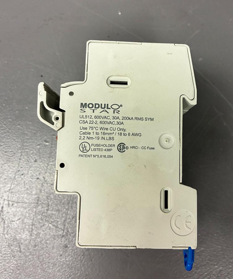 Used Ferraz Shawmut UltraSafe USCC31 30 Amp Max CC Fuse Holder 3 Pole 600V, 30A