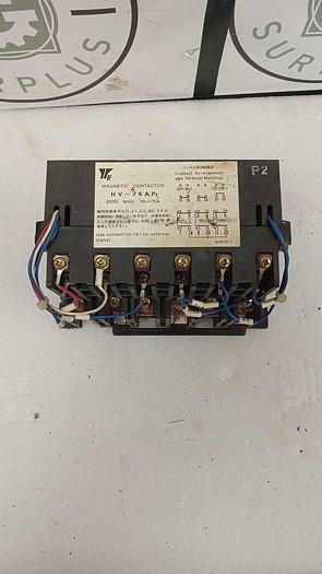 Used YASKAWA MAGNETIC CONTACTOR HV-75AP2 600V 75A N1978 GHA-157-C3