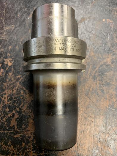 Used Tooling Innovations HSK63ASF-100-374 Shrink Fit Tool Holder GHA-gs 