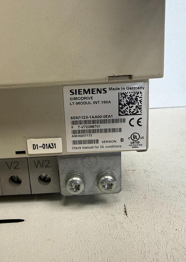 Used Siemens Simodrive 6SN1123-1AA00-0EA1 Power Module – Tested GHC-50