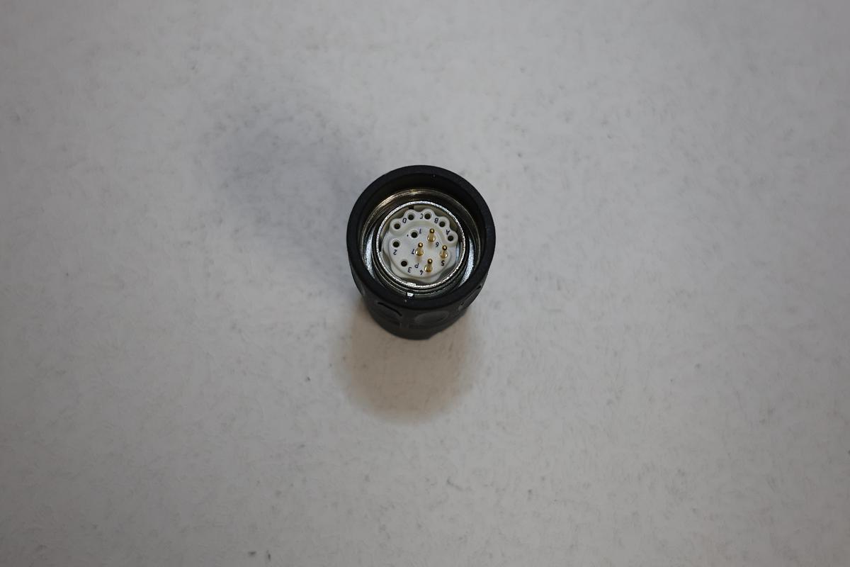 Used Heidenhain 291697-27 M23 Circular Male Connector Assembly CNC Encoder Plug Used