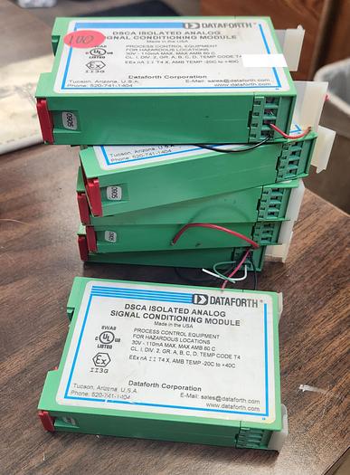 Used Dataforth DSCA34-02, DSCA isolated analog signal conditioning module, out 0-+10V GHGC-D5