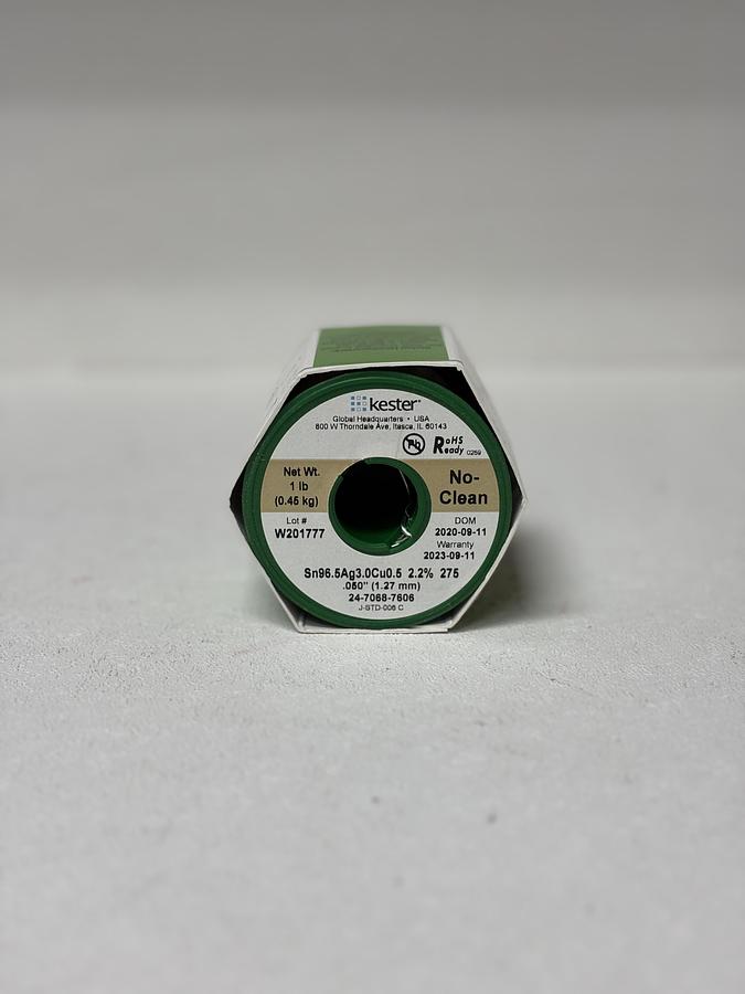Used Kester 24-7068-7601 Lead Free Solder Wire .050" (1.27mm) 1LB GHA-47