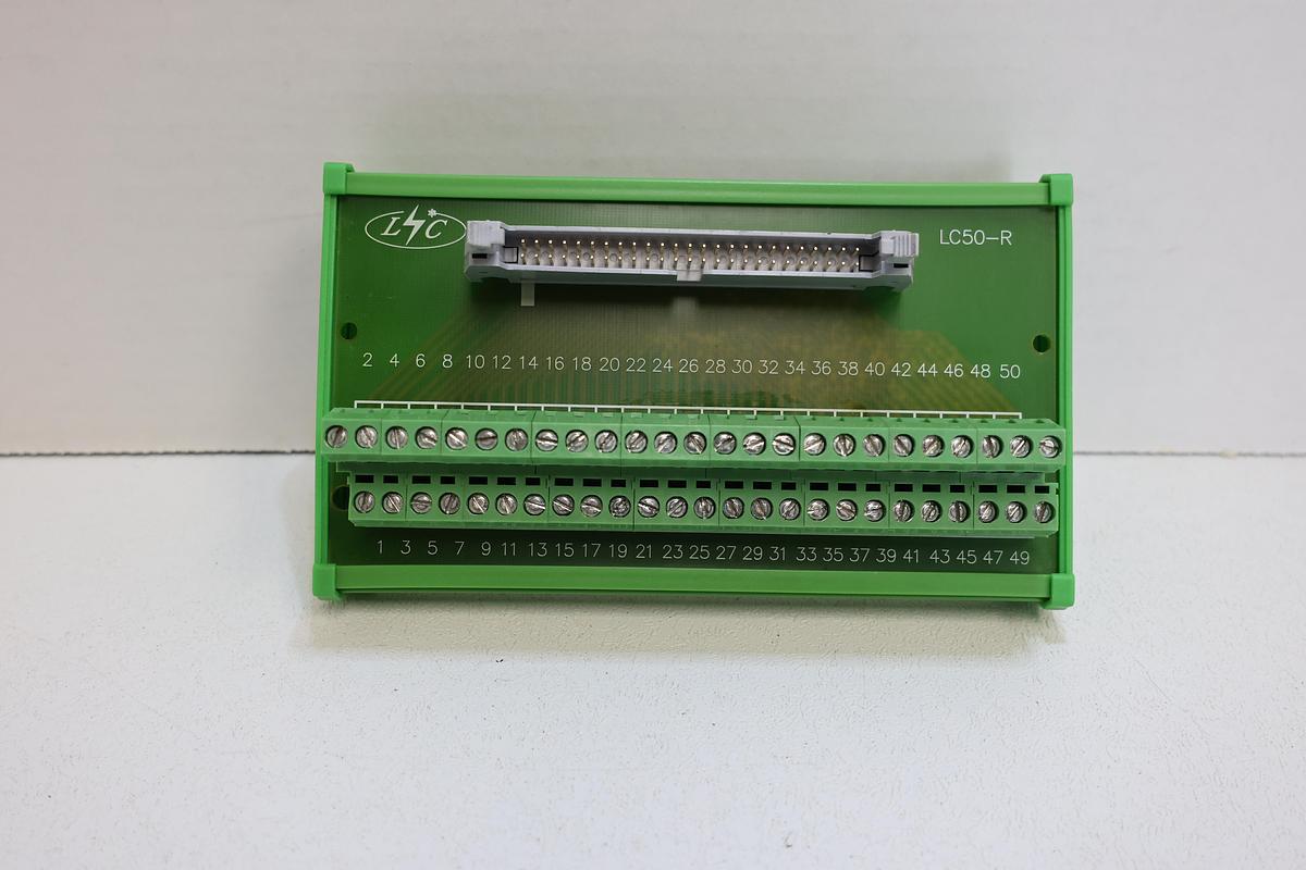 Used LC50-R 50-Pin IDC Male Header Terminal Block Breakout Board