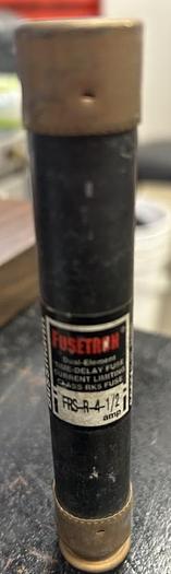 Used Lot of 2 - Bussman FuseTron FRS-R-4-1/2 Amp Dual Element Limiting Time Delay Fuse 600V - GHB-63-15