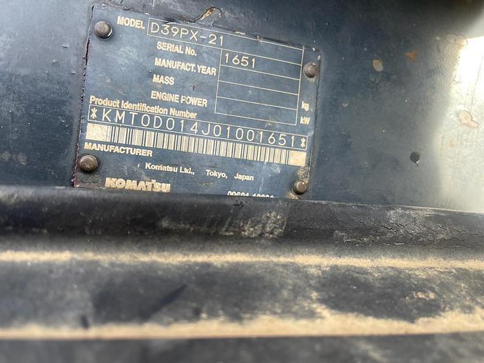 Used 2005 KOMATSU D39PX-21 DOZER