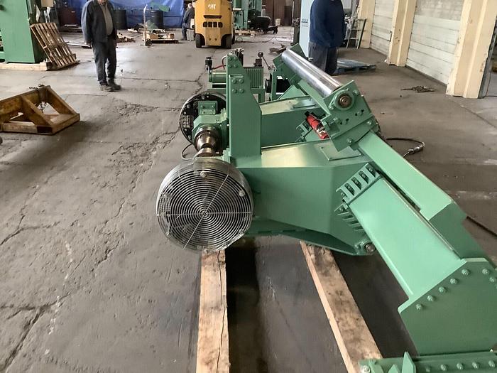 Used 72" POWELL MDL. EP6072 SHAFTLESS UNWIND STAND 60" DIAMETER WITH EDGE GUIDE