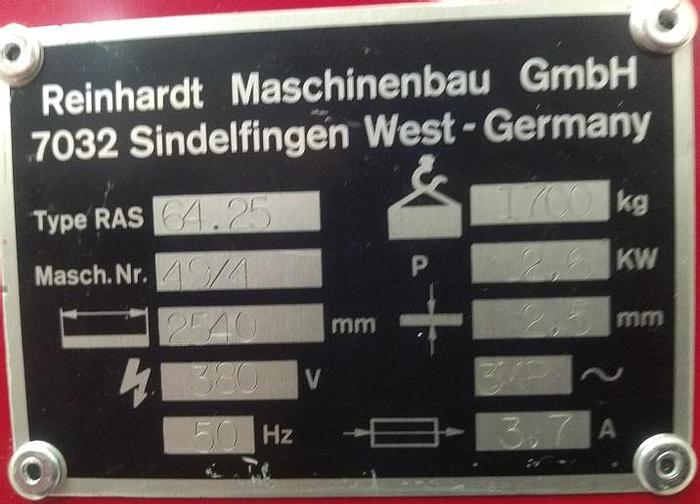 Gebraucht Schwenkbiegemaschine RAS 64.25
