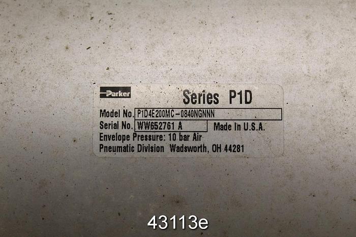 Unused Schrader Bellows P1D4E200MC-0840NGNNN Hydraulic Cylinders #43113