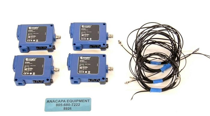 Used Wenglor OPT2041 Fiber Optic OPT Amplifier w/ K10 Cable USED LOT OF 4 (8924)R