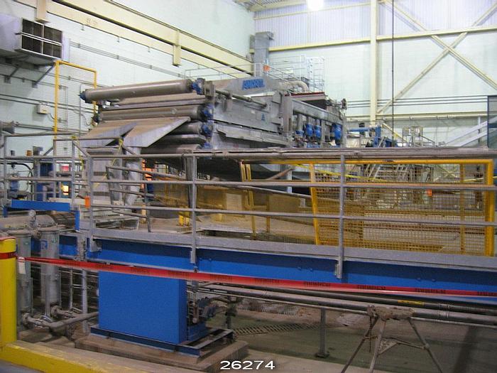 Used Andritz DWPED-2025HP Wet Lap Press,  2-Meter Wide, With Lamb Gray/Andritz Cutter Lay Boy With Andritz Vacuum Transfer Belt And Lamb Gray/Oval Bale Press And Bale Line With Scale #26274