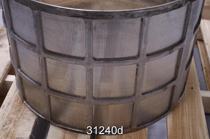 Used Bird 10 Pressure Screen Basket #31240