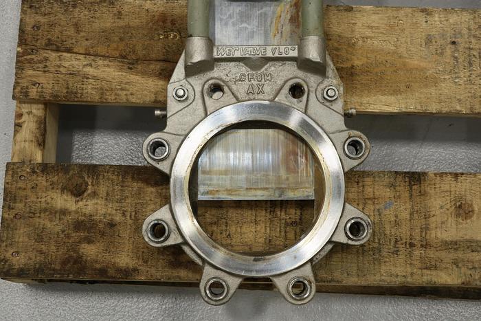 Used Wey 6" VLC8 Air Operated Knife Gate Valve #44222