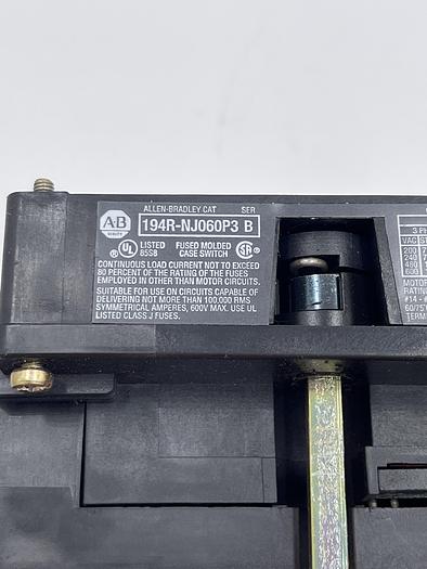 Used Allen-Bradley 194R-NJ060P3 Ser B
