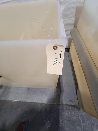 Used Polypro Tank Counter Flow Rinse side and bottom support 70" x 28" x 29" Removable Partition - LARRY PLEASE CHECK DEMENTIONS