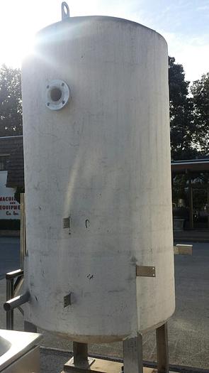 Used Tank, 450 Gallon,  316L Stainless Steel, 42" X 78", DT/DB, 100 PSI, #S740087