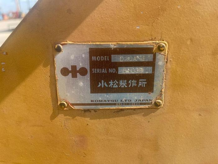 Used KOMATSU D20A-6