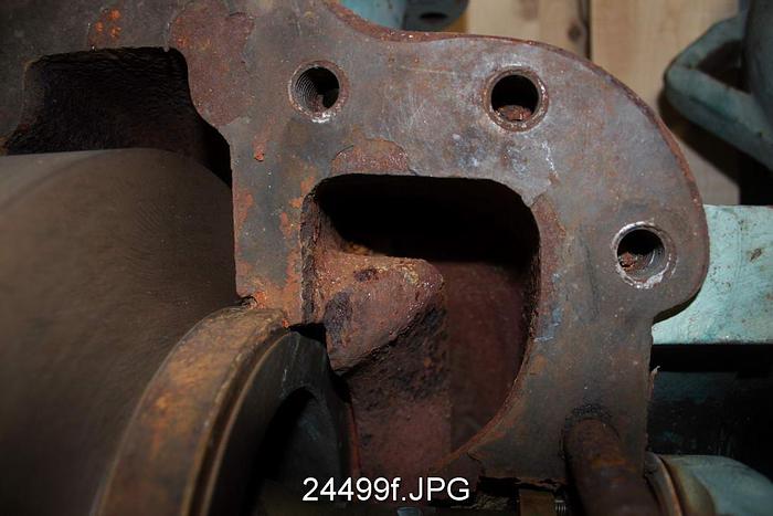 Used Goulds 3410 Goulds 3410, 6X8X14, 5 Vane Impeller, 13 1/2" Impeller Diameter, Bronze Impeller, Ductile Iron Casing, Mechanical Seal #24499