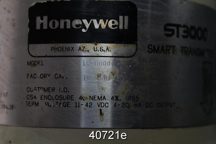 Used Honeywell ST300 Smart Transmitter, Model STG170-F1G-00000-MB.SM.F1C3-514E #40721