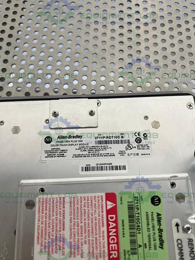 Used Allen Bradley  2711P-RDT10C PanelView Plus 1000 w/ Allen Bradley 2711P-RP1 Module