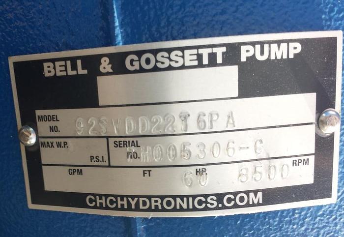 Used Pump, Multistage, Goulds, 60 HP, Mdl 92sv, Booster, #C738737