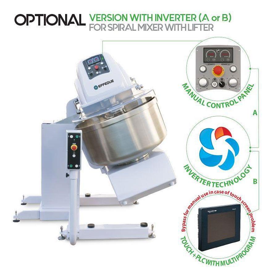 Automatic spiral mixer with lifter for Divider Mod.Supreme